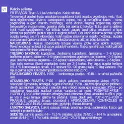 Trąšos augalų prigijimui, augalų augimui, augalų įsišaknijimui Garden Center Calcium Saltpetre, birios, 2 kg
