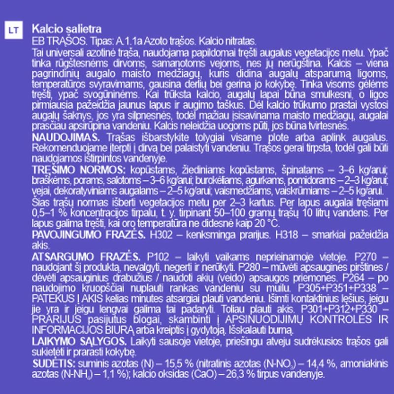 Kalc.salpetra mēsloj. garden center 2 kg