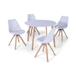 Stalas Domoletti Boeing 747-8F Martha, balta sp.-medžio sp., 105 cm x 105 cm x 75.5 cm