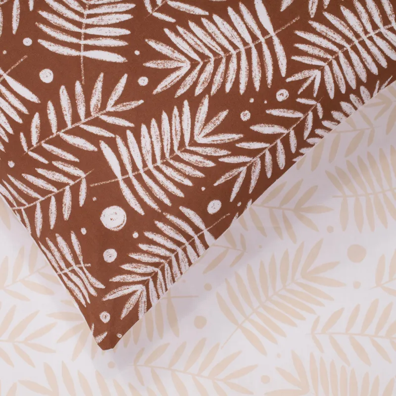 Gultas veļas komplekts Domoletti 13-15, krēmkrāsa-brūna krās., 140 x 200 cm