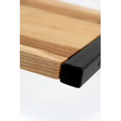 Ziedu statīvs Garden Center AMIENS, 23 cm x 19 cm, 60 cm, koks-metāls, brūna krās.-melna krās.