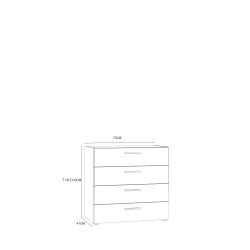 Kumode brkk211-d30f koka 41x75x71,4