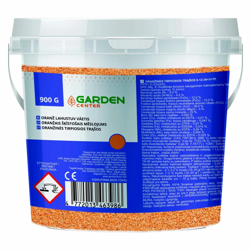 Mēslojums universāls Garden Center KRISTALON, pulveris, 0.9 kg