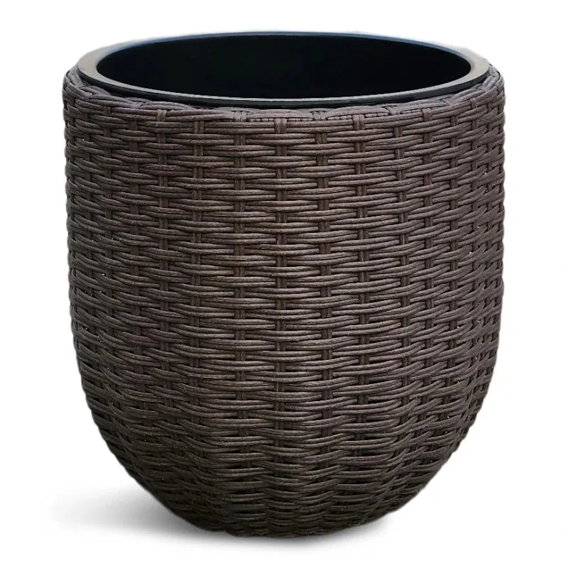 Puķu pods Domoletti 53000011108, plastmasa, brūna