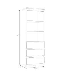 Plaukts balta 42x60.4x176