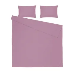 Patalynės užvalkalų komplektas Domoletti Solid PLUM, tamsiai violetinė sp., 200 x 220 cm