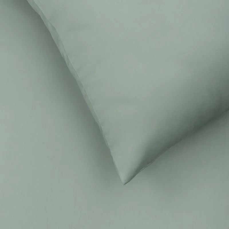 Gultas veļas komplekts Domoletti Solid WATER GREY, tumši zaļa, 200 x 220 cm