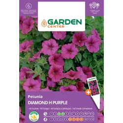 Семена Garden Center петуния DIAMOND H PURPLE, 6 pcs