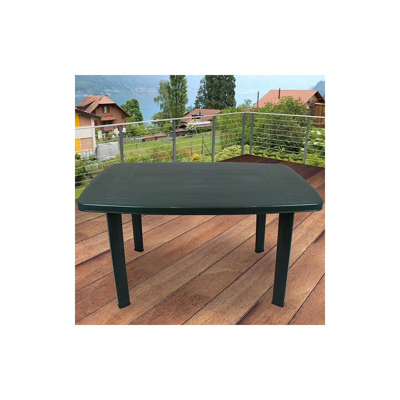 Galds Ovāls 140x90cm zaļš