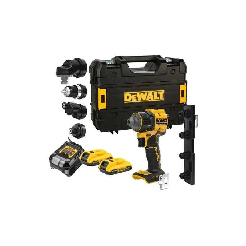 DeWALT Urbjmašīna-skrūvgriezis MULTI-HEAD 18V 2X2Ah TSTAK