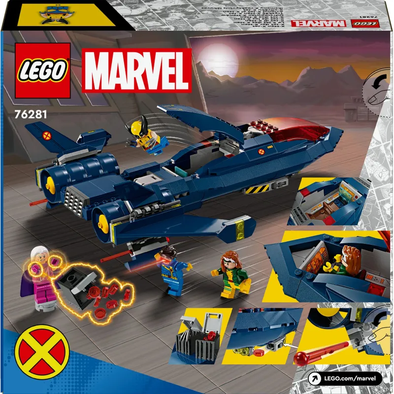 Konstruktors LEGO Marvel X-cilvēku X-Jet 76281, 359 gab.