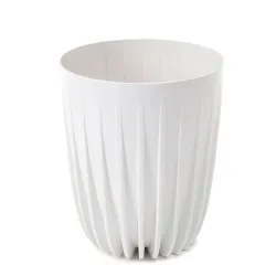 Puķu pods Lamela Mira 915-05, plastmasa, balta