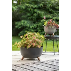 Цветочный горшок Lamela Roma 880-82, пластик, темно-серый