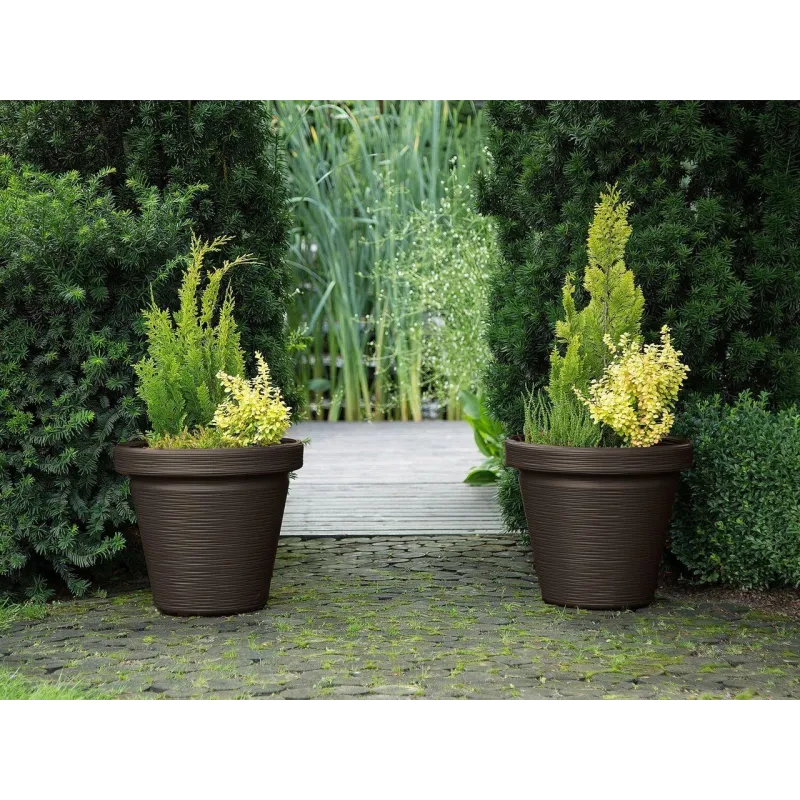 Puķu pods Lamela Agawa Dłuto 744-83, plastmasa, brūna krās.