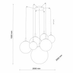 Griestu lampa cadix7xg9 4608 zelta