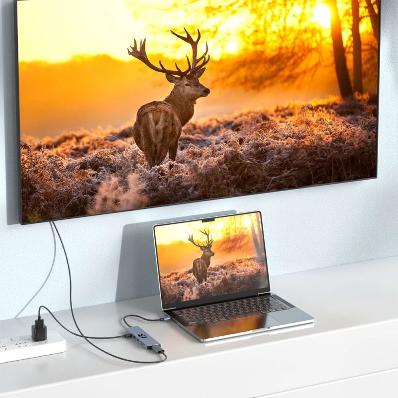 Hawk HW-HUB601 6in1 Adapter USB-C