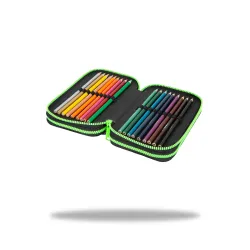 Penalas CoolPack Peek A Boo F067675, 20 cm x 13 cm, juoda sp.-įvairių spalvų