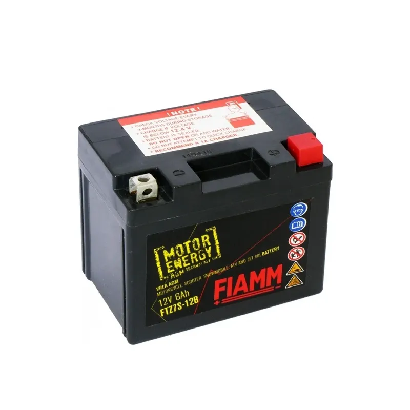 Motocikla akumulators Fiamm, 12 V, 6 Ah, 90 A