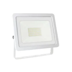 Prožektors bez kustības sensora, stiprināms pie sienas Spectrum Noctis Lux3, 30 W, 2700 lm, 4000 °K, IP65, balta krās.