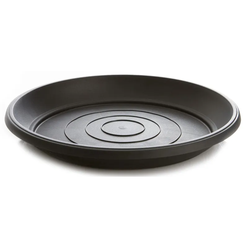 Puķu poda šķīvis Prosperplast Terra Nova POD33, pelēka krās., 33 cm