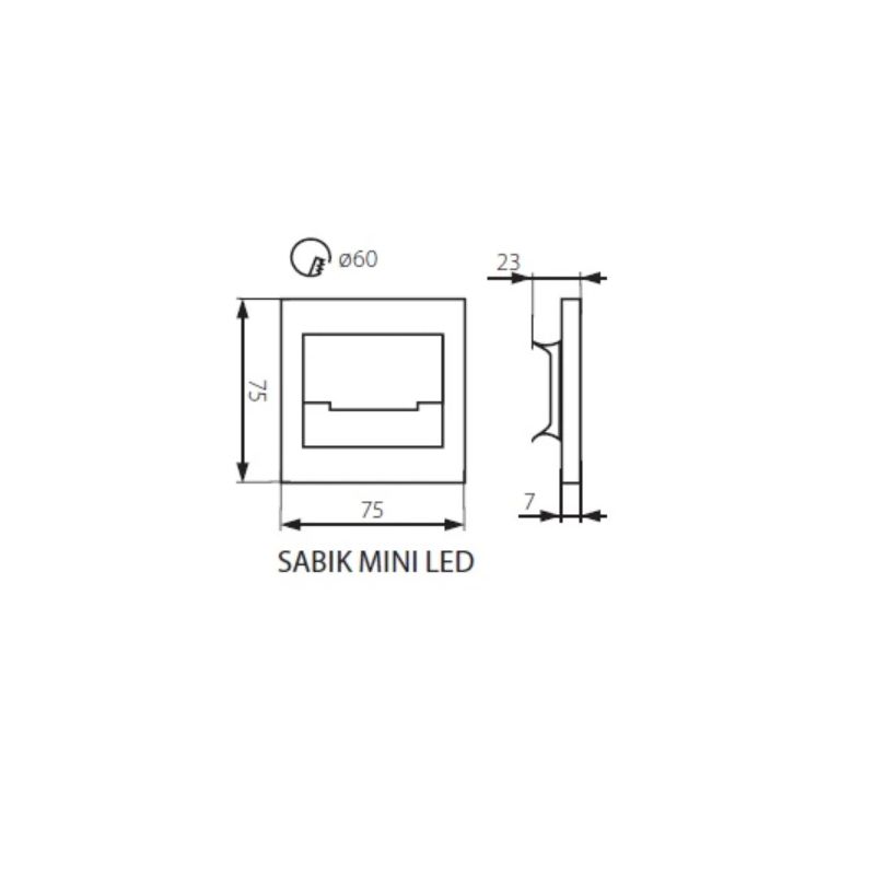 Gaismeklis ieb. kanlux sabik mini led cw