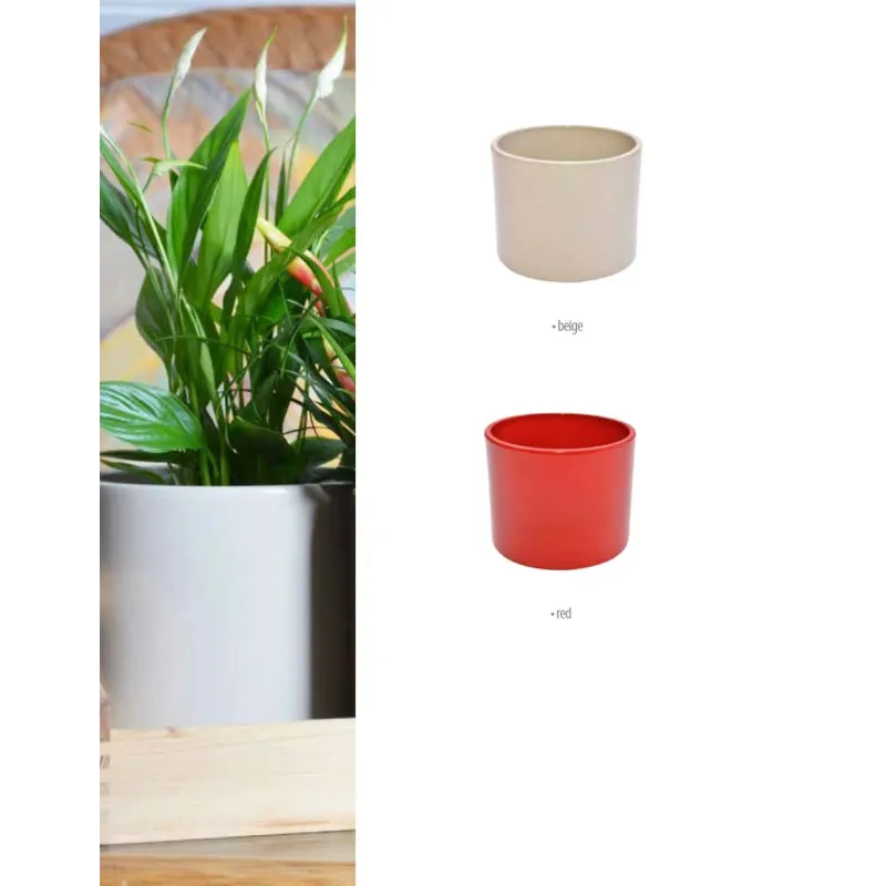 Puķu pods Domoletti, keramika, brūna krās.-smilškrāsas