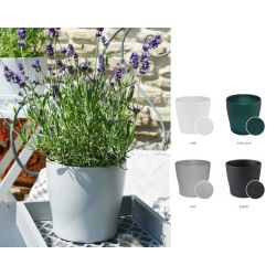 Keram. puķu pods toskania d24 mat. balts