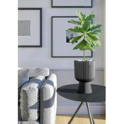 Цветочный горшок Form Plastic KELI MIKA 5120-014, пластик, антрацитовый