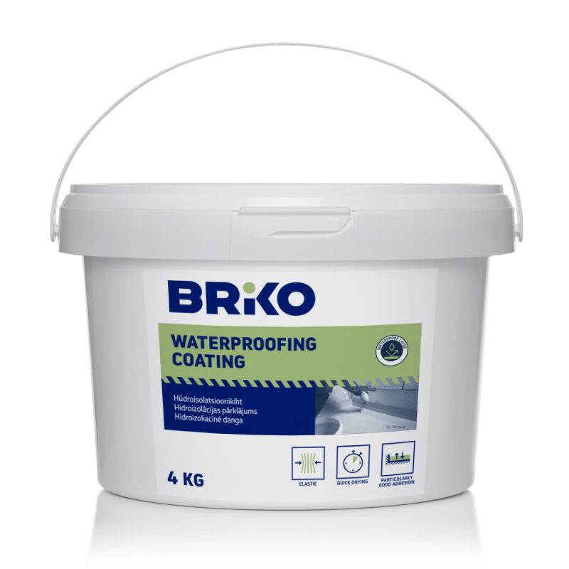 Hüdroisolatsiooni mastiks Briko HD, 4 kg