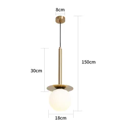 Lampa karināms Light Prestige Roma LP-1345-1P GD, E14, 1 x 40 W