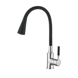 Virtuves jaucējkrāns hula melns