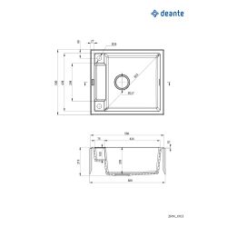 Izlietne granīta magnetic zrm_a103 balta