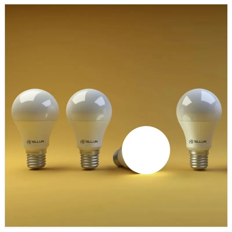 Tellur WiFi Smart Bulb E27, 10W White-Warm, Dimmer