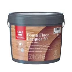 Laka, pus-spīdīgs Tikkurila Pontti Floor Laquer 50, 2.7 l