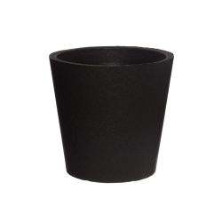 Puķu pods termo piccolo d39 melns