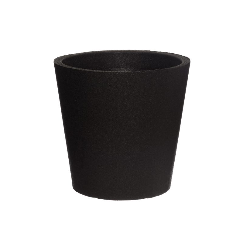 Puķu pods termo piccolo d39 melns