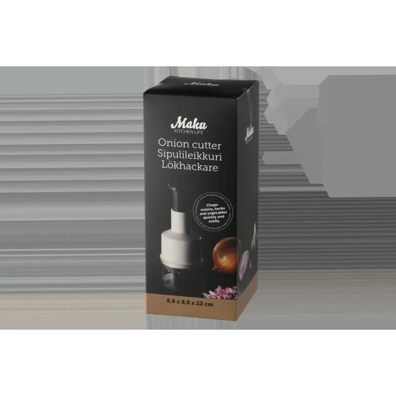 Sīpolu smalcinātājs Maku 606605, 8.5 cm, caurspīdīga-balta-melna