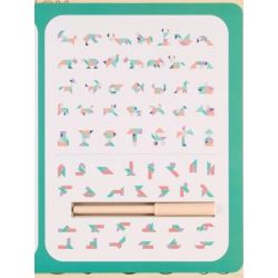 Spēļu klucīši koka cipari un formas