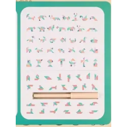 Spēļu klucīši koka cipari un formas