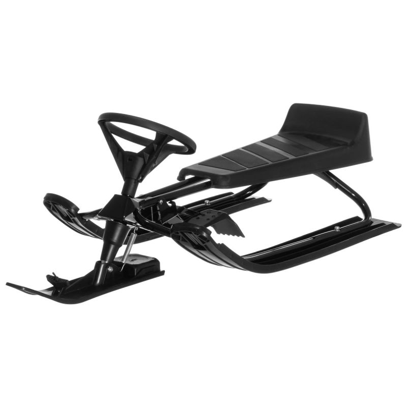 Bobslejs ar stūri Atom melns, max 75kg