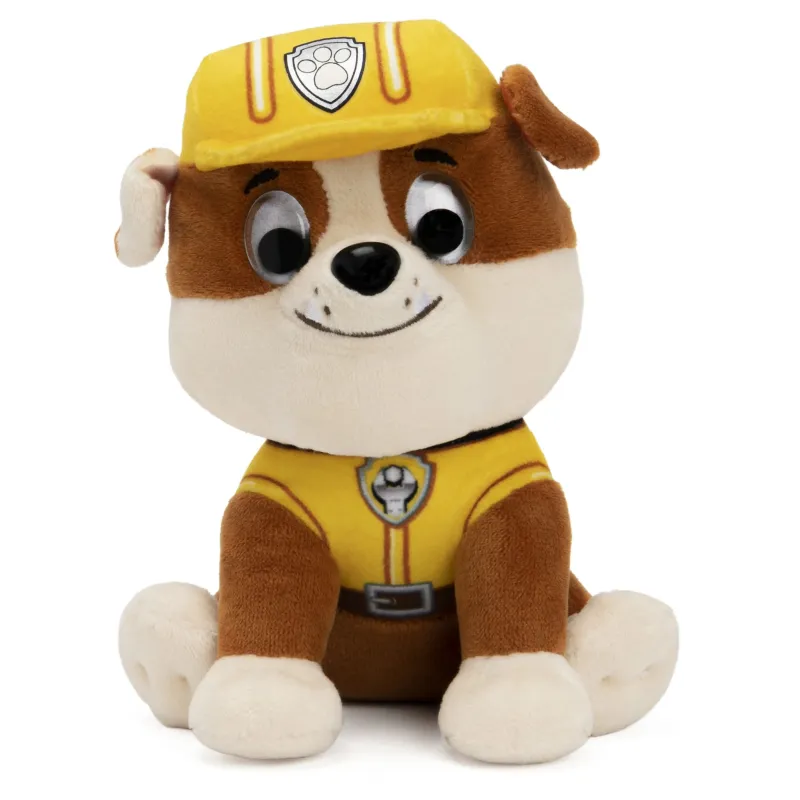 Mīkstā rotaļlieta Paw Patrol Paw Patrol Rubble, brūna krās.-balta krās., 15.24 cm
