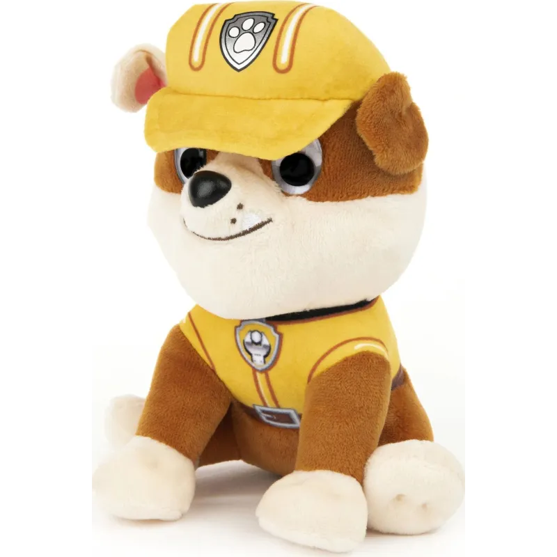 Mīkstā rotaļlieta Paw Patrol Paw Patrol Rubble, brūna krās.-balta krās., 15.24 cm