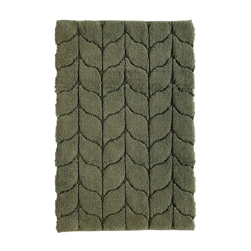 Vannas istabas paklājs Saniflor Treccia 3FTAA443515, zaļa, 600 mm x 400 mm