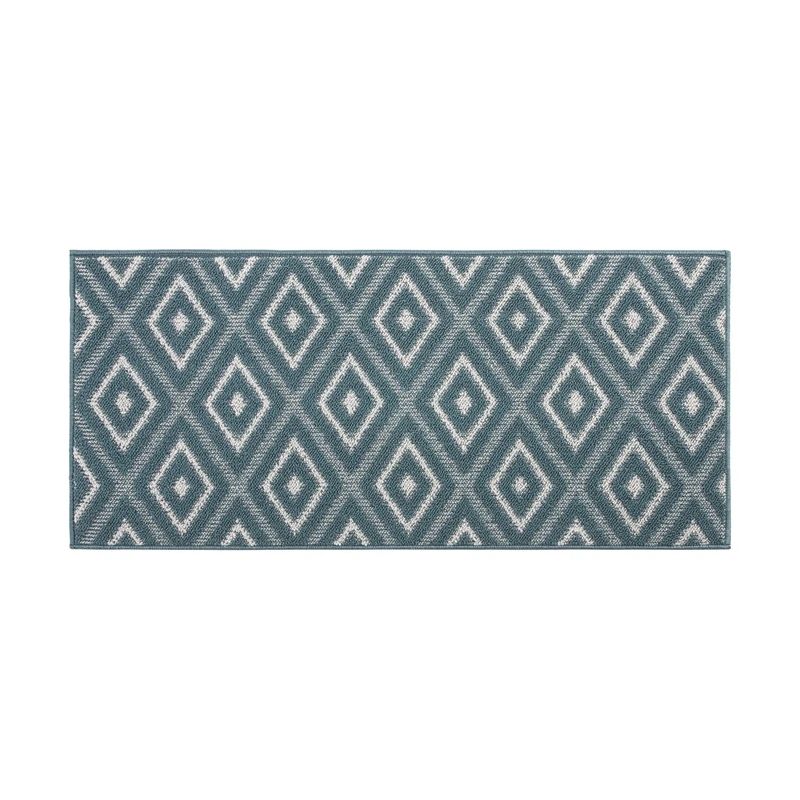 Kilimas vidaus Viola. mėlynas-žalias. 80 cm x 50 cm