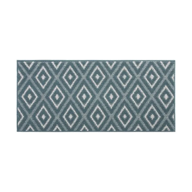 Paklājs iekštelpu Viola, zila-zaļa, 80 cm x 50 cm