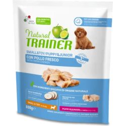 NATURAL TRAINER REGULAR MINI PUPPY-JUNIOR CHICKEN 0.8 KG - Pilnvērtīga un sabalansēta barība mazo un ļoti mazo šķirņu kucēniem