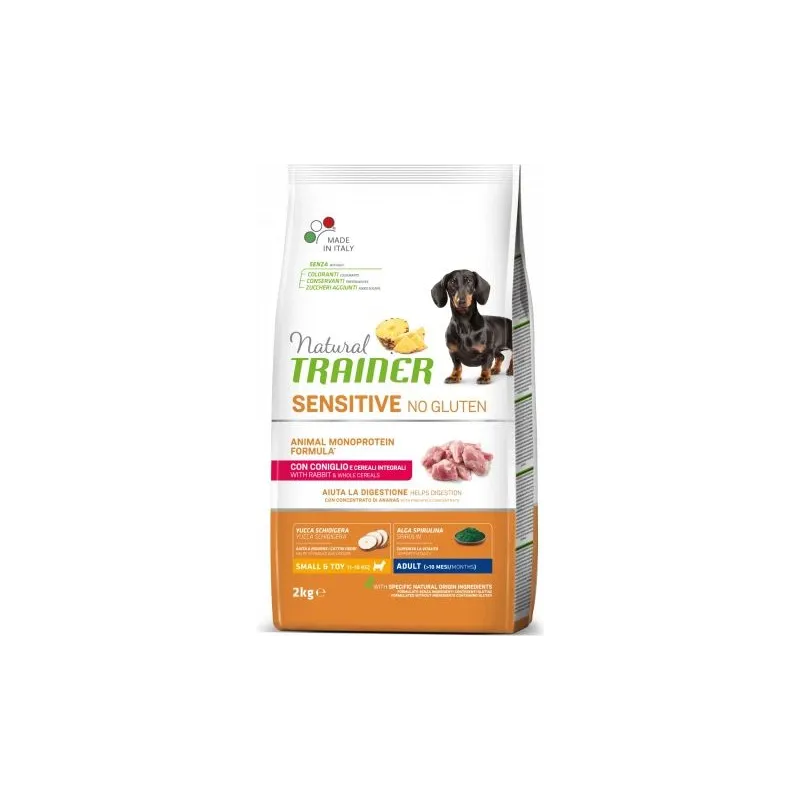 Nt dog sensitive no gluten adult mini rabbit 2 kg - cухой корм без глютена с кроликом для взрослых собак мелких пород