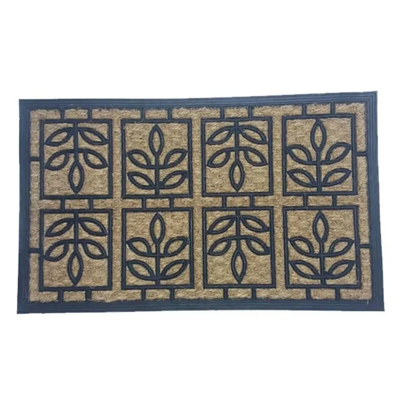 Durvju paklājs Domoletti Rmcpao 030, brūna krās.-melna krās., 45 cm x 75 cm x 0.8 cm