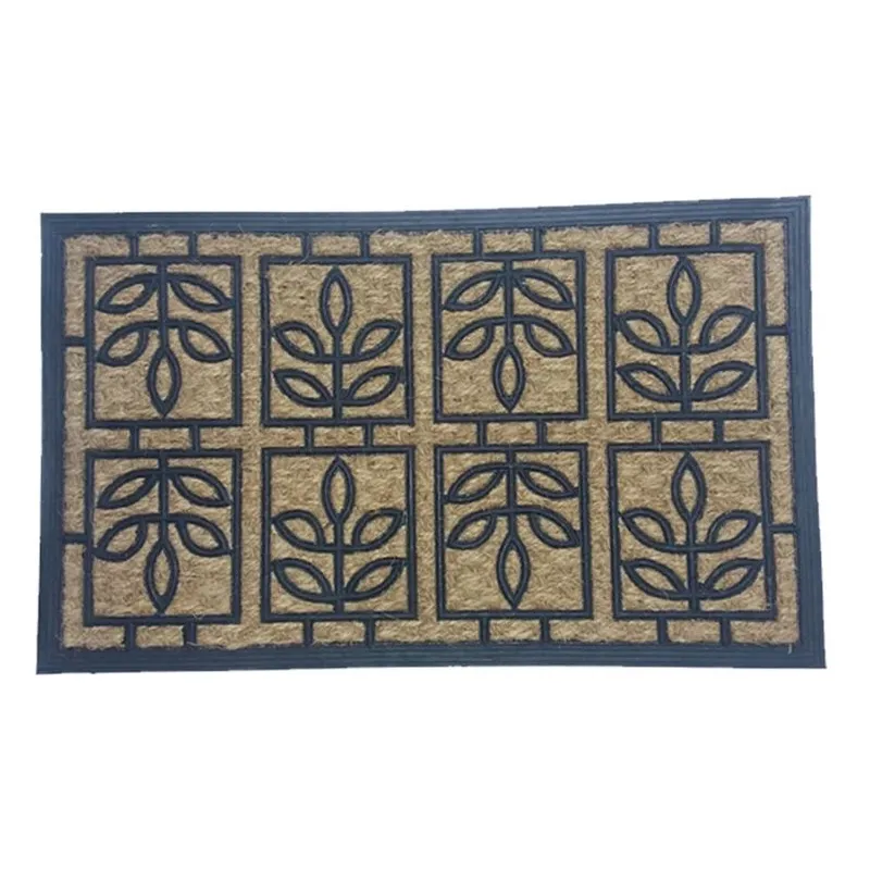 Durvju paklājs Domoletti Rmcpao 030, brūna krās.-melna krās., 45 cm x 75 cm x 0.8 cm