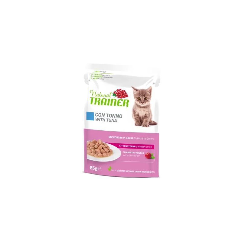 NT KONS. CAT KITTEN&YOUNG TUNA BUSTA 85G - pilnvērtīga un sabalansēta barība, konservi ar tunci, KAĶĒNIEM & JUNIORIEM